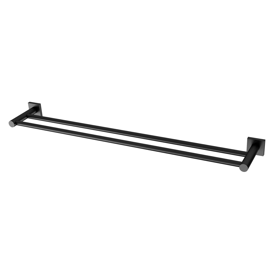 4 Radii Double Towel Rail 800mm Square Plate, Accessories – Pilbara Bathroom Warehouse