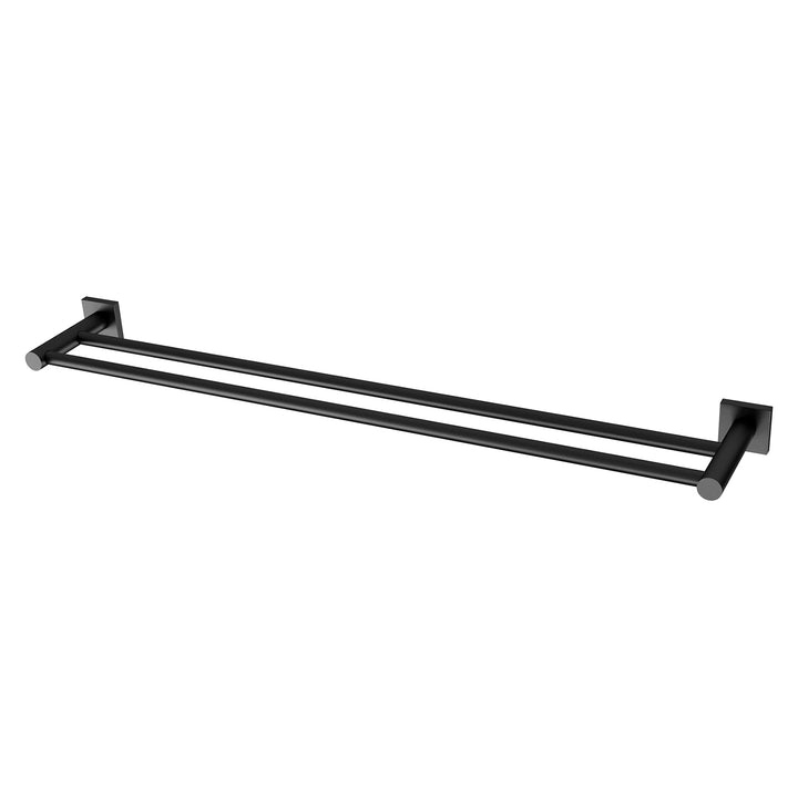4 Radii Double Towel Rail 800mm Square Plate, Accessories – Pilbara Bathroom Warehouse