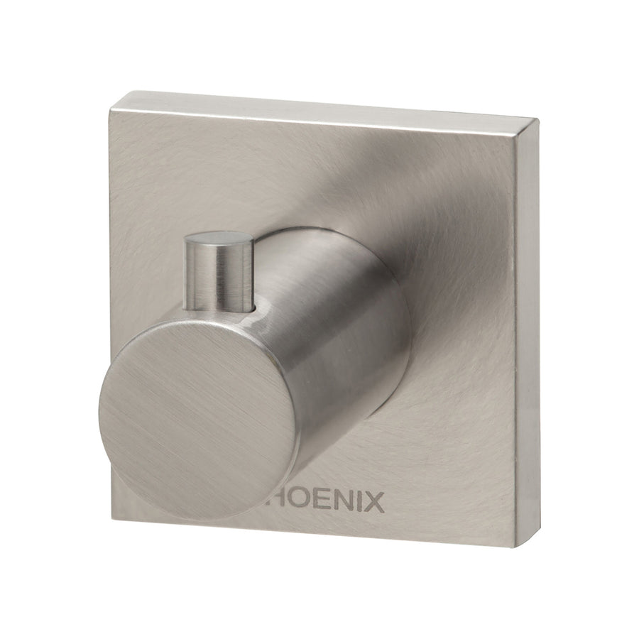 1 Radii Robe Hook Square Plate, Accessories – Pilbara Bathroom Warehouse