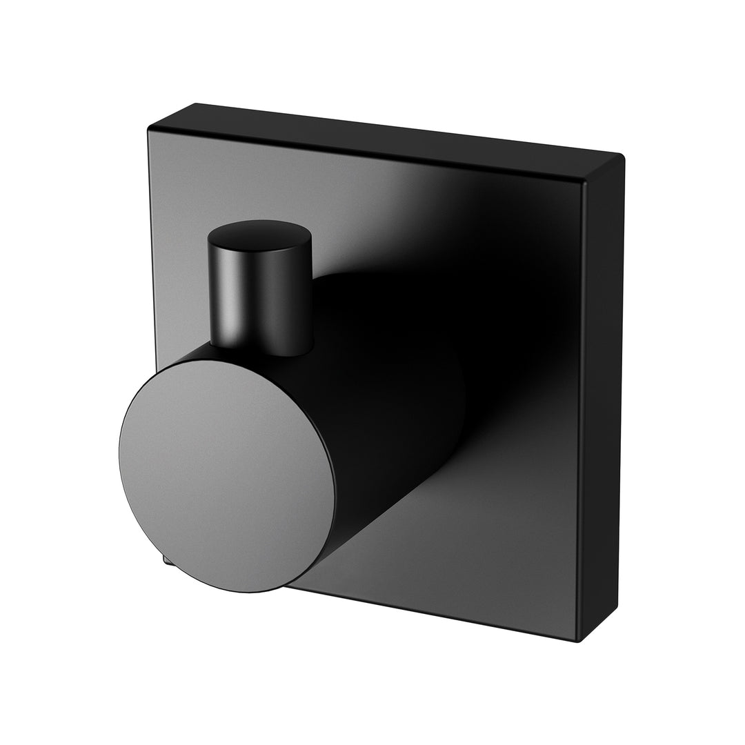 4 Radii Robe Hook Square Plate, Accessories – Pilbara Bathroom Warehouse