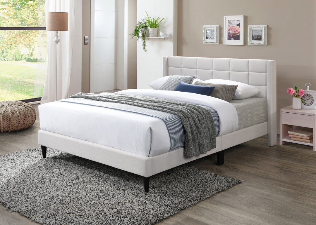 Regina Double Bed Natural fabric