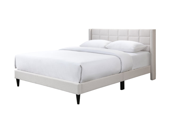 Regina Queen Bed Natural fabric
