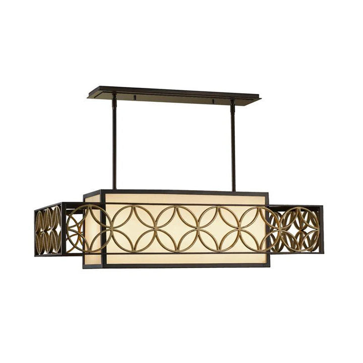 Remy /4Lt Chandelier E27 in Bronze/Gold Elstead Lighting - ELS.FE-REMY-P