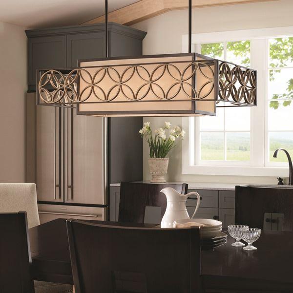 Remy /4Lt Chandelier E27 in Bronze/Gold Elstead Lighting - ELS.FE-REMY-P