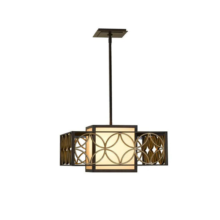 Remy /4Lt Chandelier E27 in Bronze/Gold Elstead Lighting - ELS.FE-REMY-P