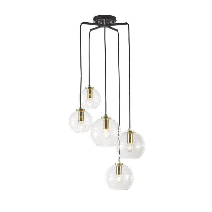 Reno.5 5-Light Clear Glass Pendant