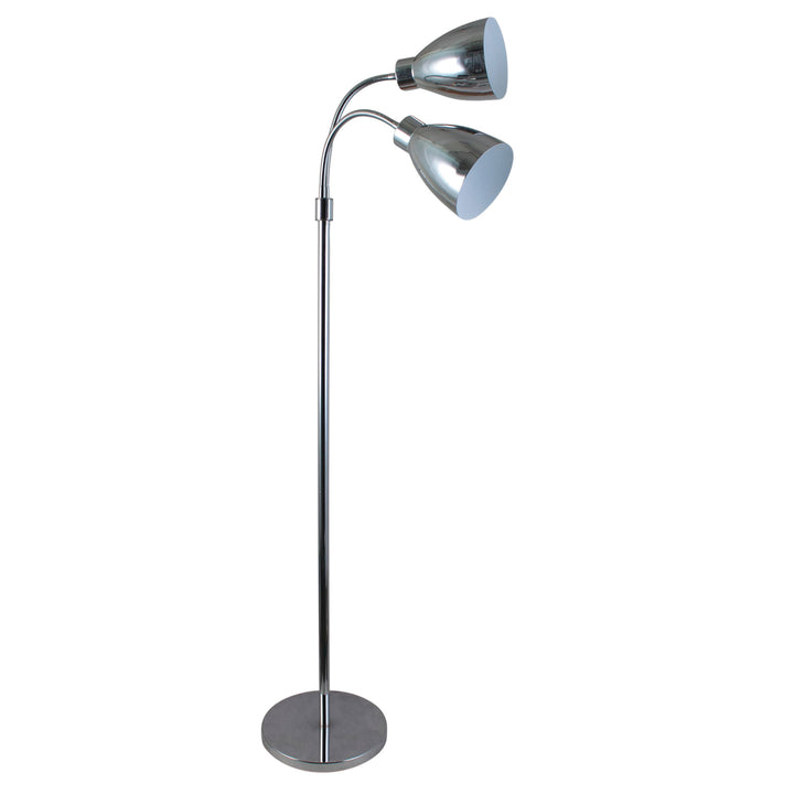Retro Twin Flexible Neck Floor Lamp
