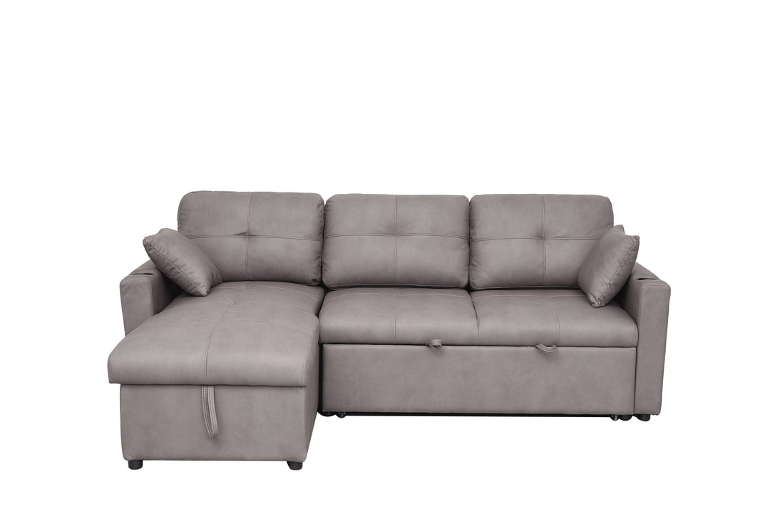 Romy Sofa Bed with storage chaise Truffle II
