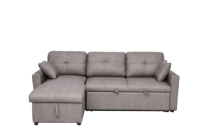 Romy Sofa Bed with storage chaise Truffle II