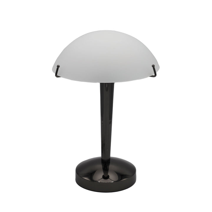 Ruby Touch Lamp | Polished Metal & Frosted Glass