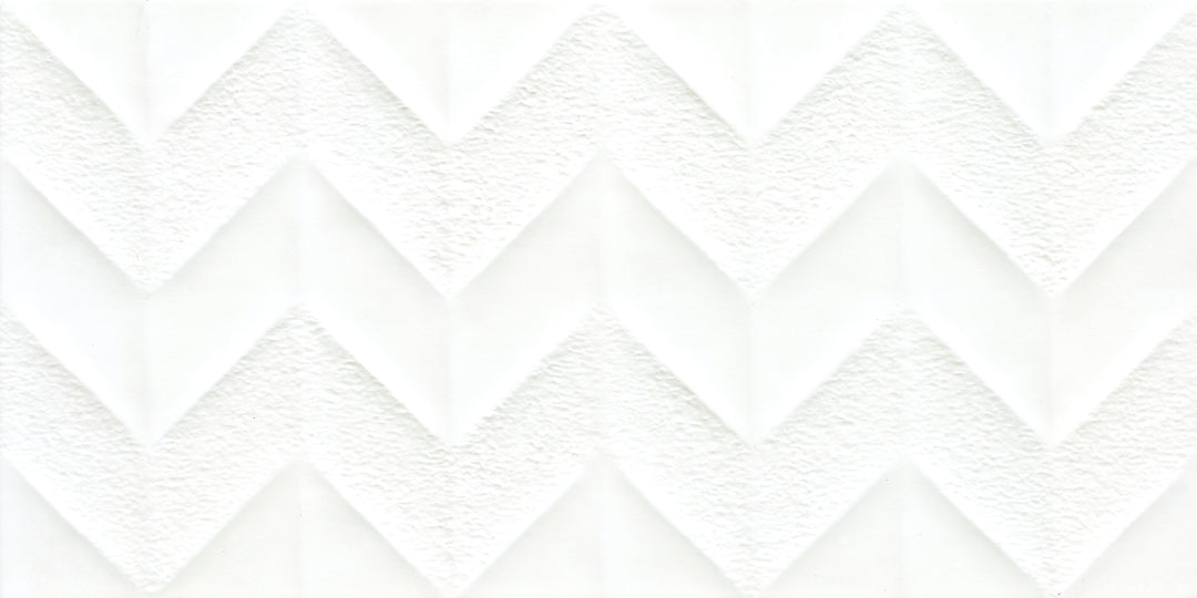 Hydrus White Structured Matt Ceramic Tile 300 x 600
