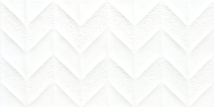 Hydrus White Structured Matt Ceramic Tile 300 x 600
