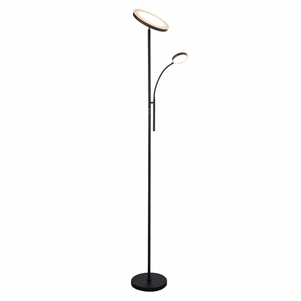 Samson Mother and Child LED Floor Lamp in Black