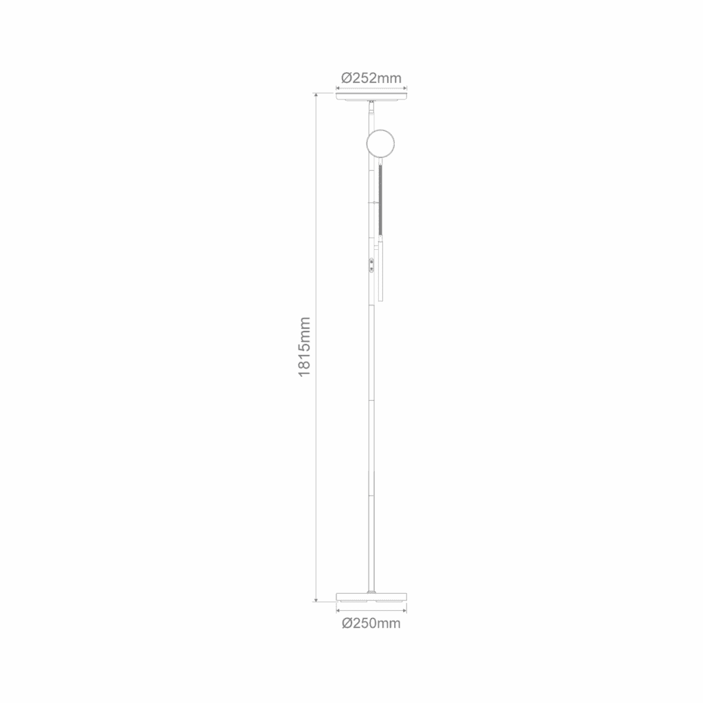 Samson Mother and Child LED Floor Lamp in Black