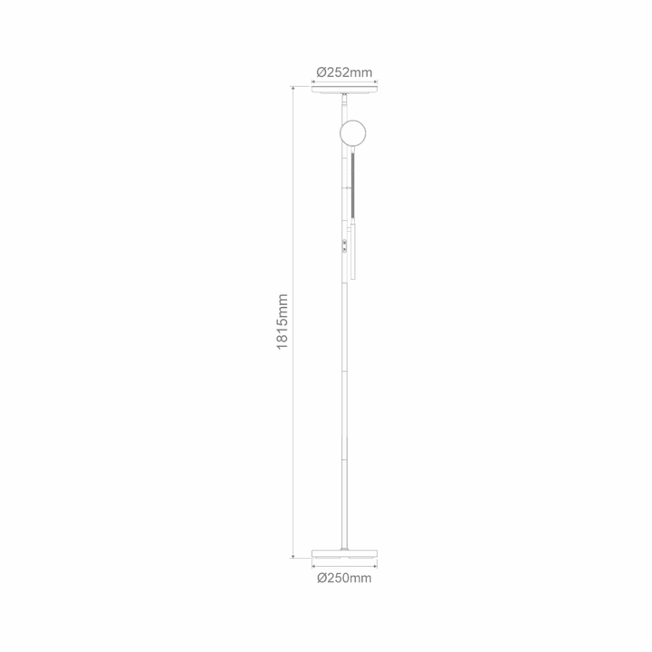 Samson Mother and Child LED Floor Lamp in Black