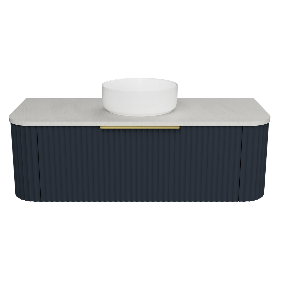 Santos 1200mm Centre WG Basin Silk Surface AC Top Wall-Hung Vanity