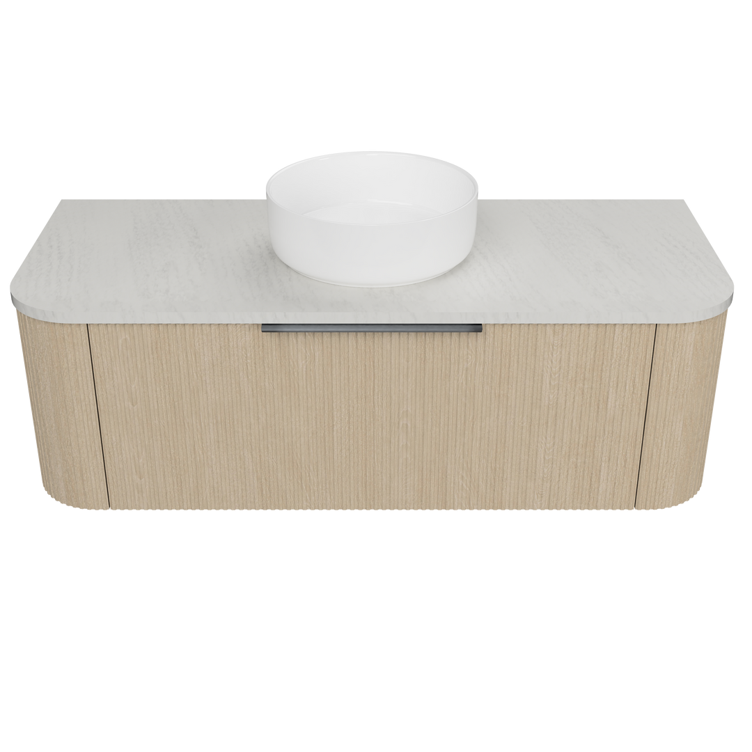 Santos 1200mm Centre WG Basin Silk Surface AC Top Wall-Hung Vanity