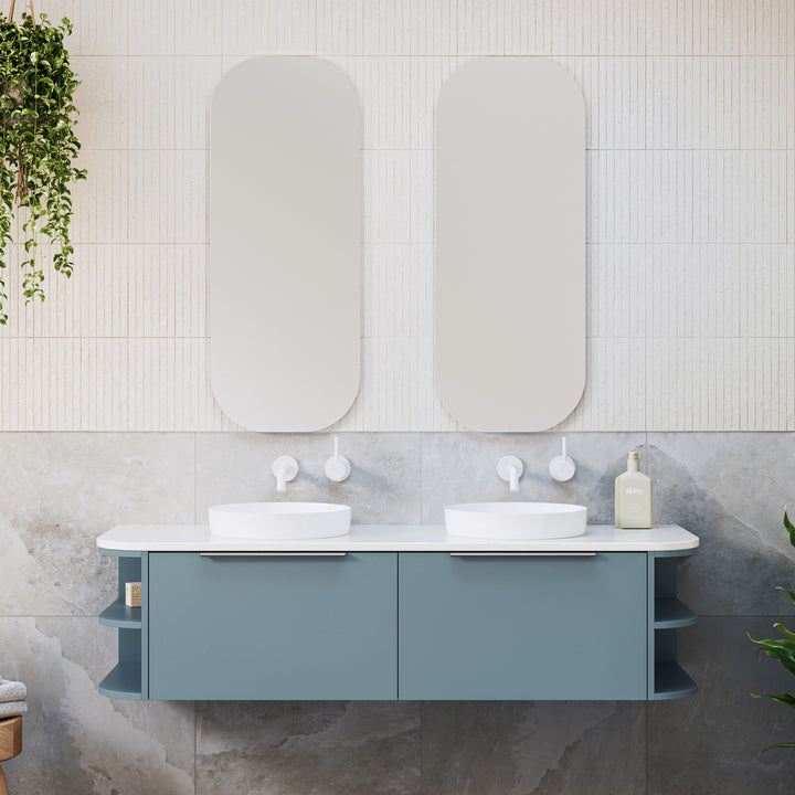 Santos 1500mm Double Bowl Wall-Hung Cabinet