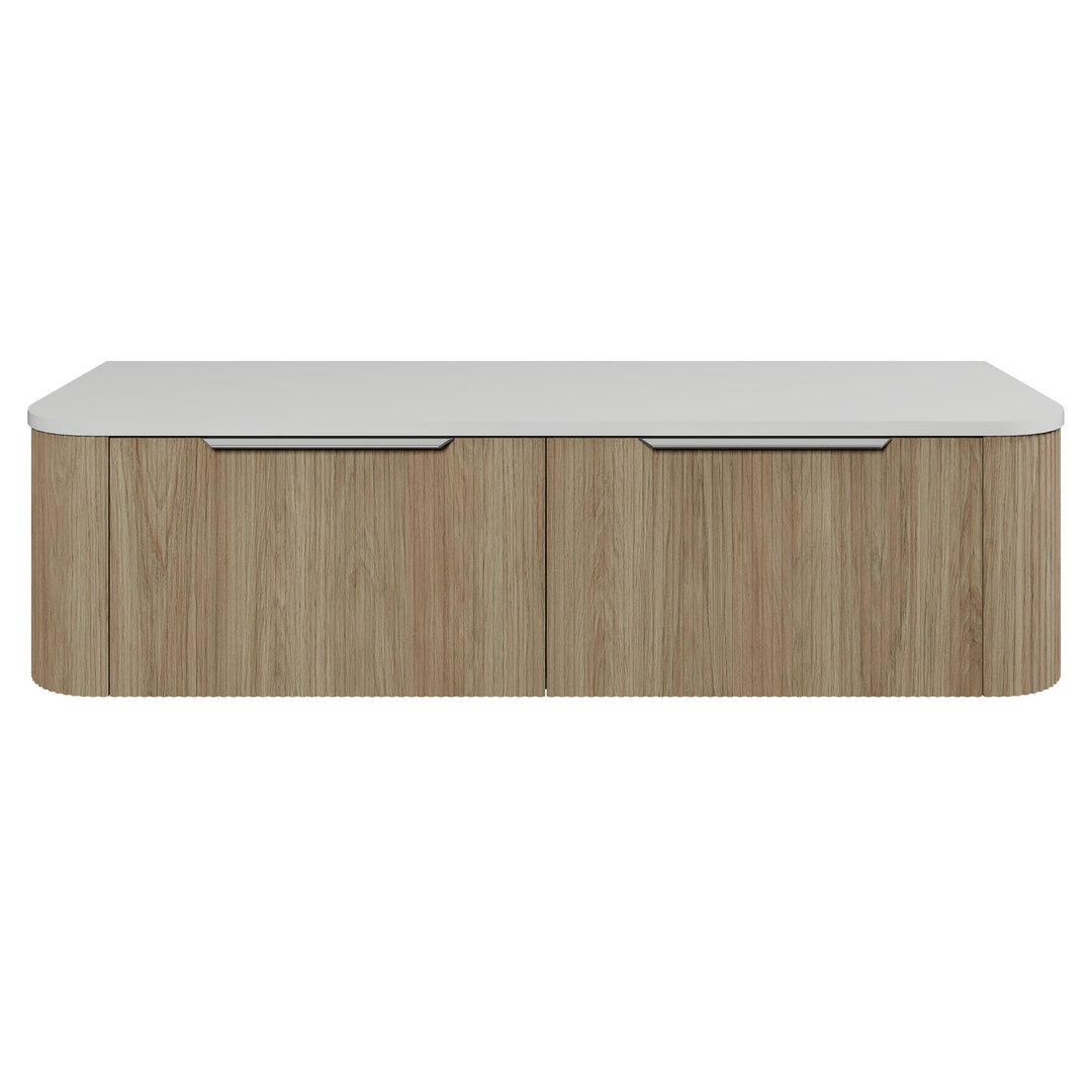 Santos 1500mm Double WG Basins Silk Surface AC Top Wall-Hung Vanity