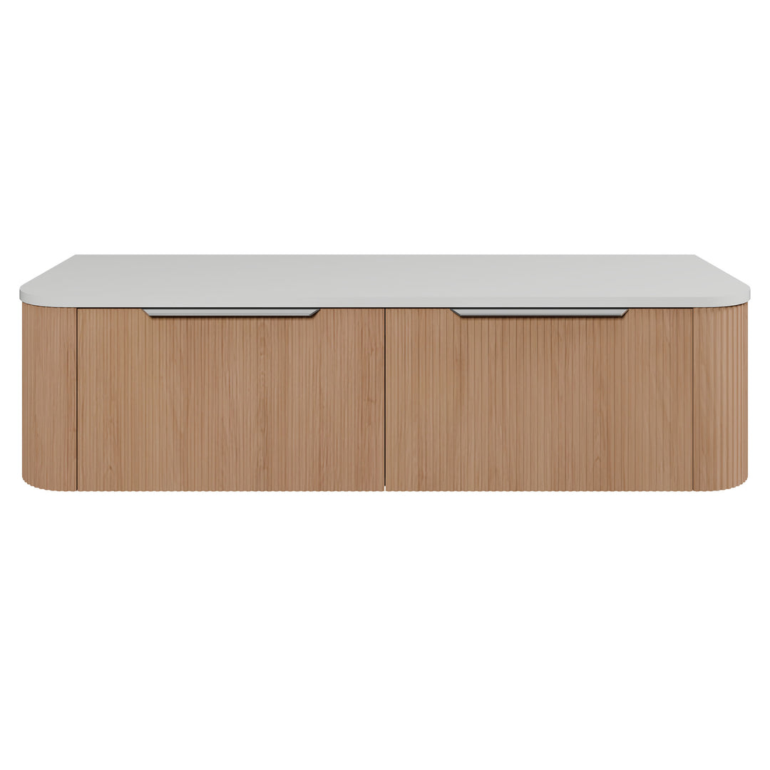 Santos 1500mm Double WG Basins Silk Surface AC Top Wall-Hung Vanity