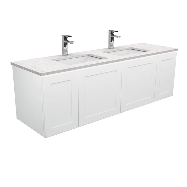 Sarah Bianco Marble 1500 Mila Wall-Hung Vanity Double Bowl – Pilbara Bathroom Warehouse Perth and regional Western Australia