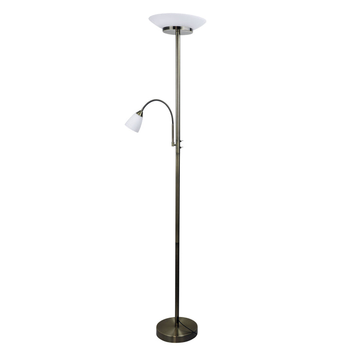 SIENA ‘Mother and Child’ LED Floor Lamp – Adjustable Goose-Neck Spotlight
