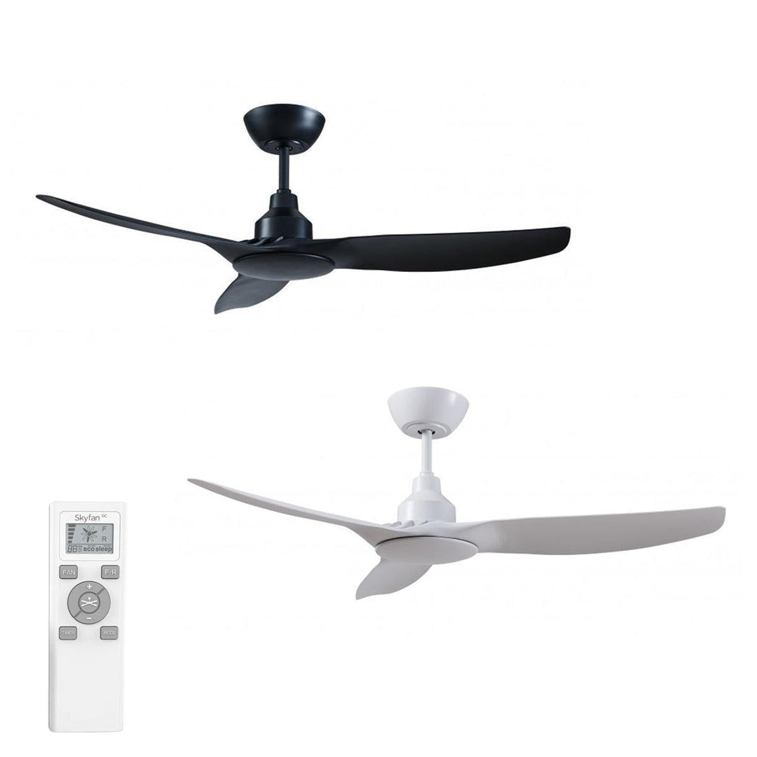 48" Skyfan DC Ceiling Fan Black, White, Light Oak SKY1203 Ventair