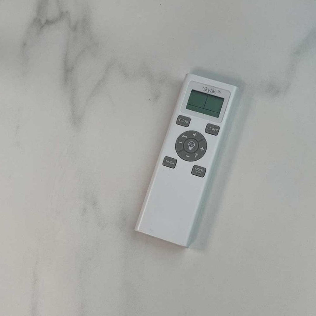 52" Skyfan DC Ceiling Fan Black, White, Teak, Light Oak with Light SKY1303-L Ventair