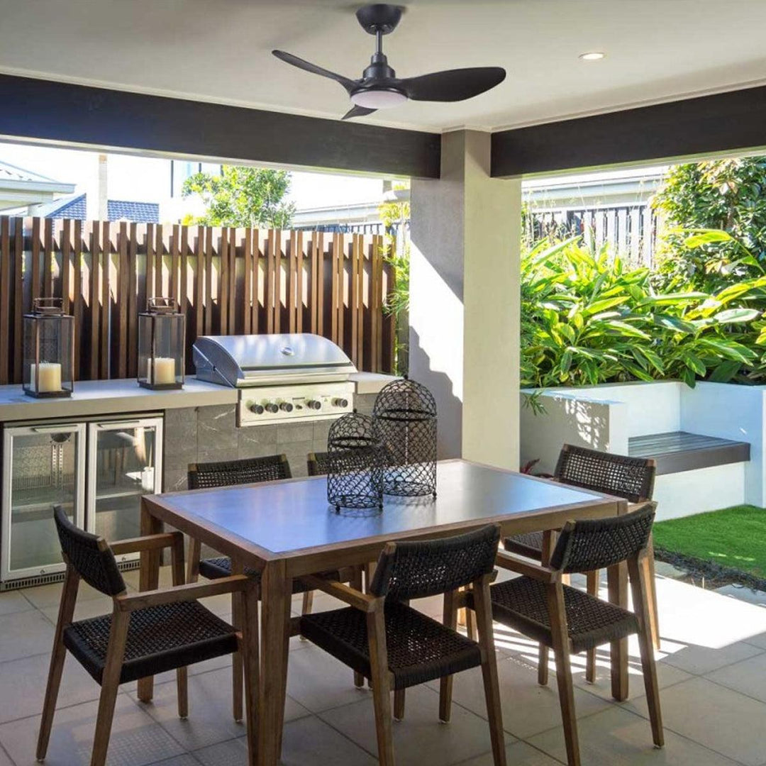 36" Skyfan DC Ceiling Fan Black, White With Light SKY903XX-L Ventair