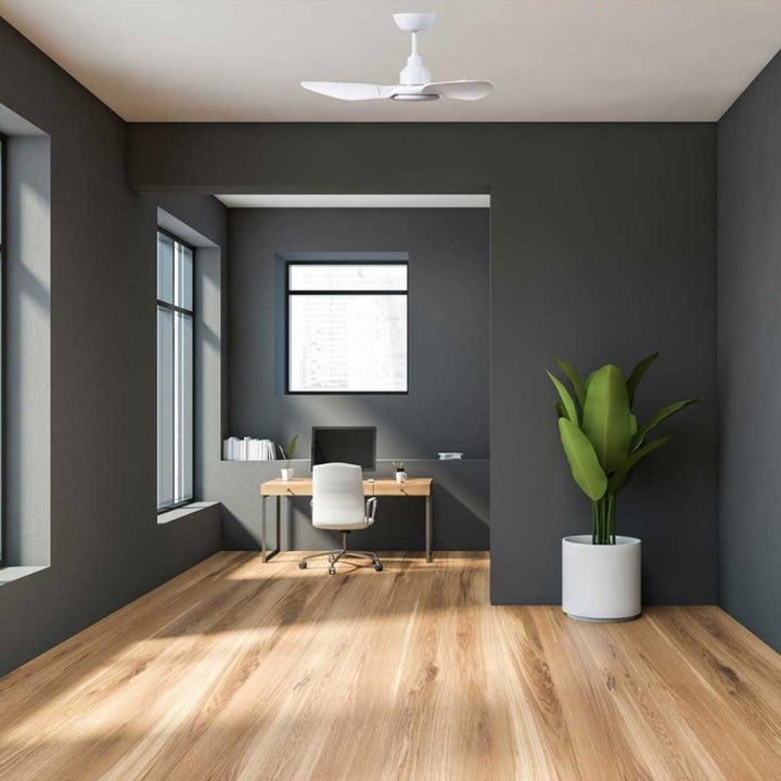 36" Skyfan DC Ceiling Fan Black, White With Light SKY903XX-L Ventair