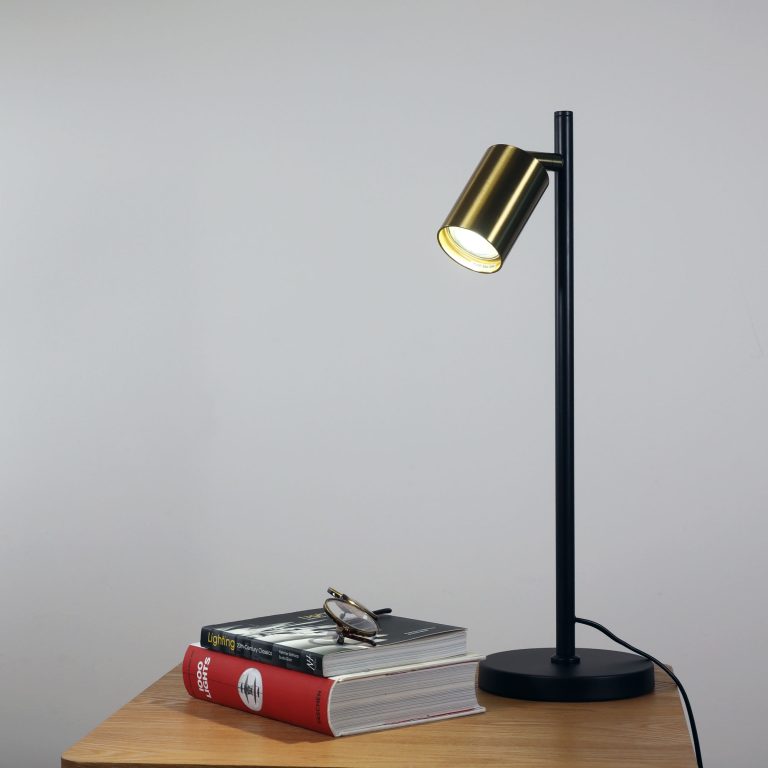 Ponte Desk Lamp - Black/Satin Brass