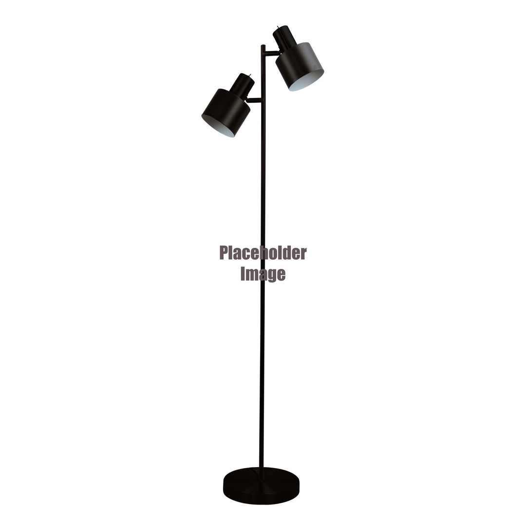 Ari Twin Floor Lamp Black W/Black