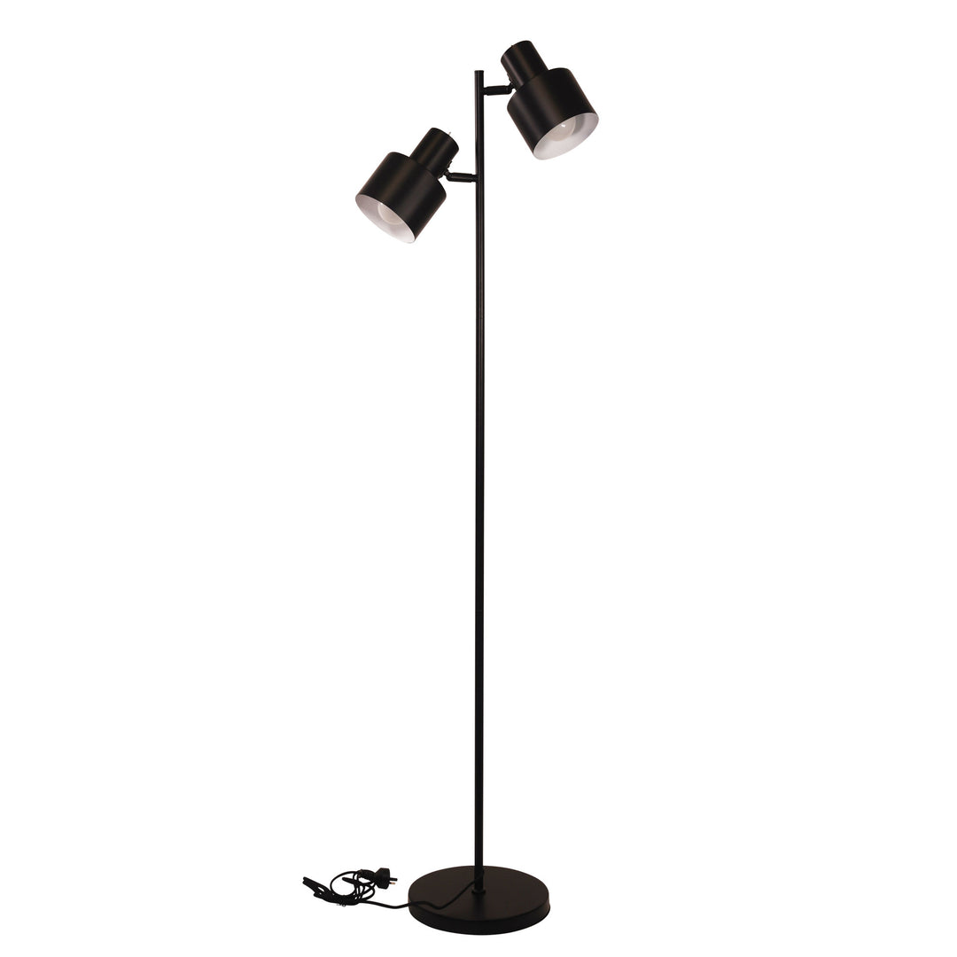 Ari Twin Floor Lamp Black W/Black