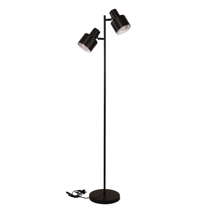 Ari Twin Floor Lamp Black W/Black