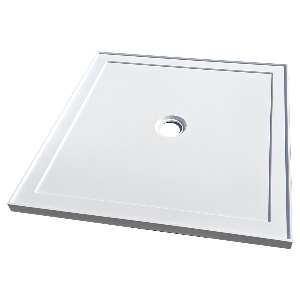 SMC Shower Base 90x90cm Centre Outlet