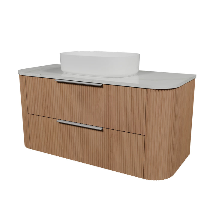 Socoa 1200mm Centre WG Basin Silk Surface AC Top Wall-Hung Vanity