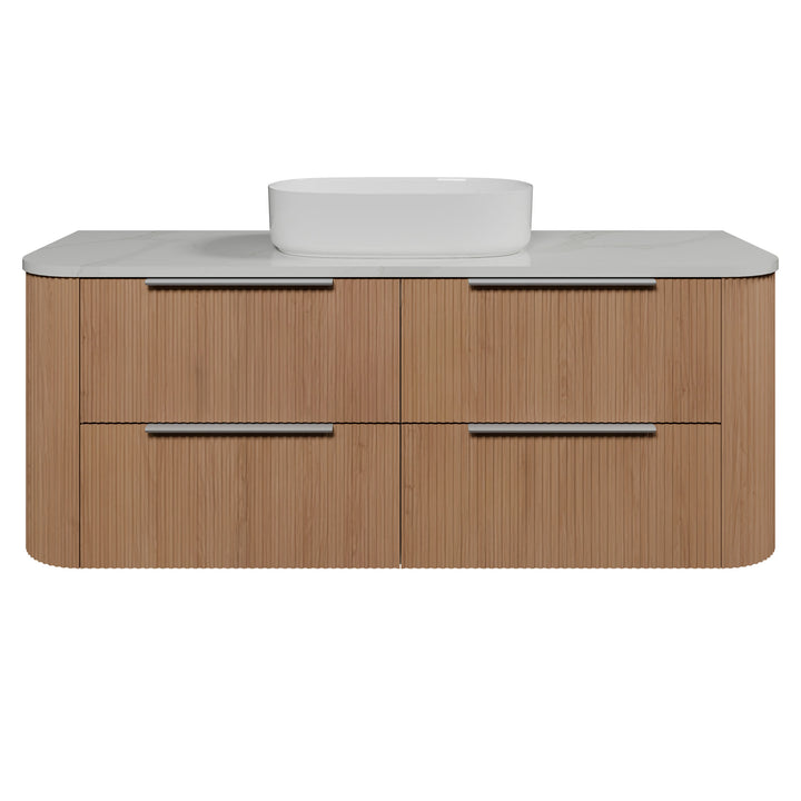 Socoa 1500mm Centre WG Basin Silk Surface AC Top Wall-Hung Vanity