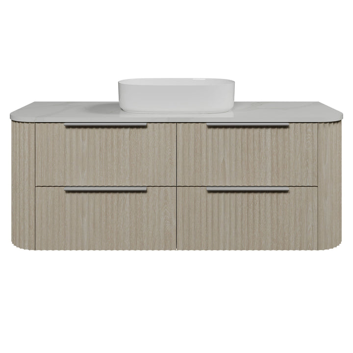 Socoa 1500mm Centre WG Basin Silk Surface AC Top Wall-Hung Vanity