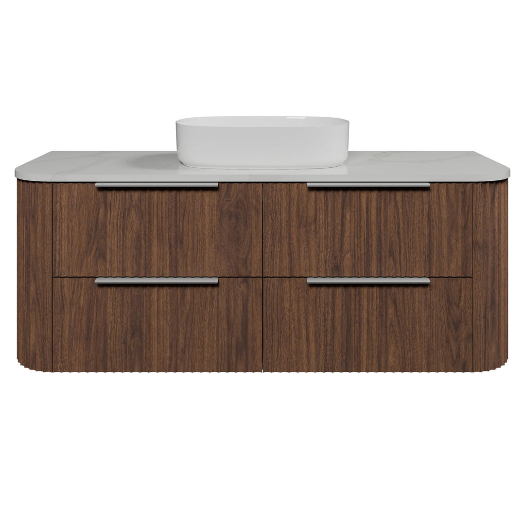 Socoa 1500mm Centre WG Basin Silk Surface AC Top Wall-Hung Vanity