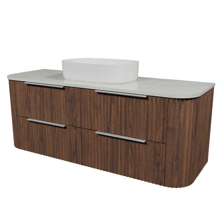 Socoa 1500mm Centre WG Basin Silk Surface AC Top Wall-Hung Vanity