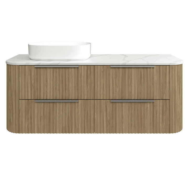 Socoa 1500mm Left WG Basin Silk Surface AC Top Wall-Hung Vanity