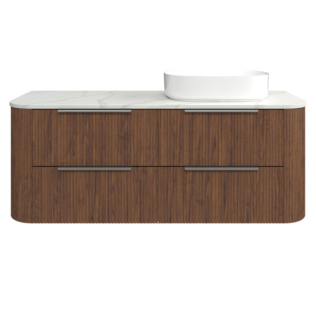 Socoa 1500mm Right WG Basin Silk Surface AC Top Wall-Hung Vanity