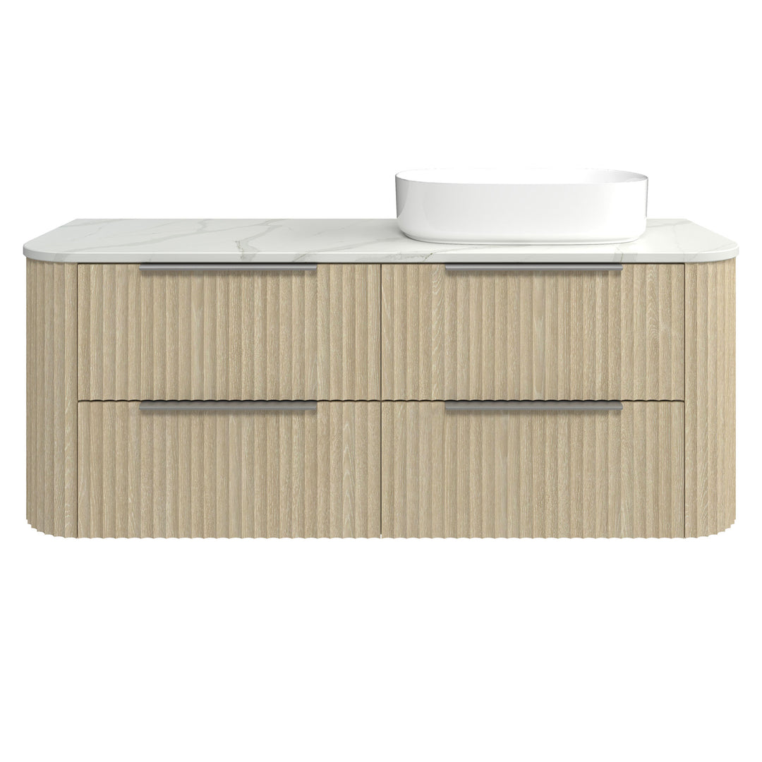 Socoa 1500mm Right WG Basin Silk Surface AC Top Wall-Hung Vanity