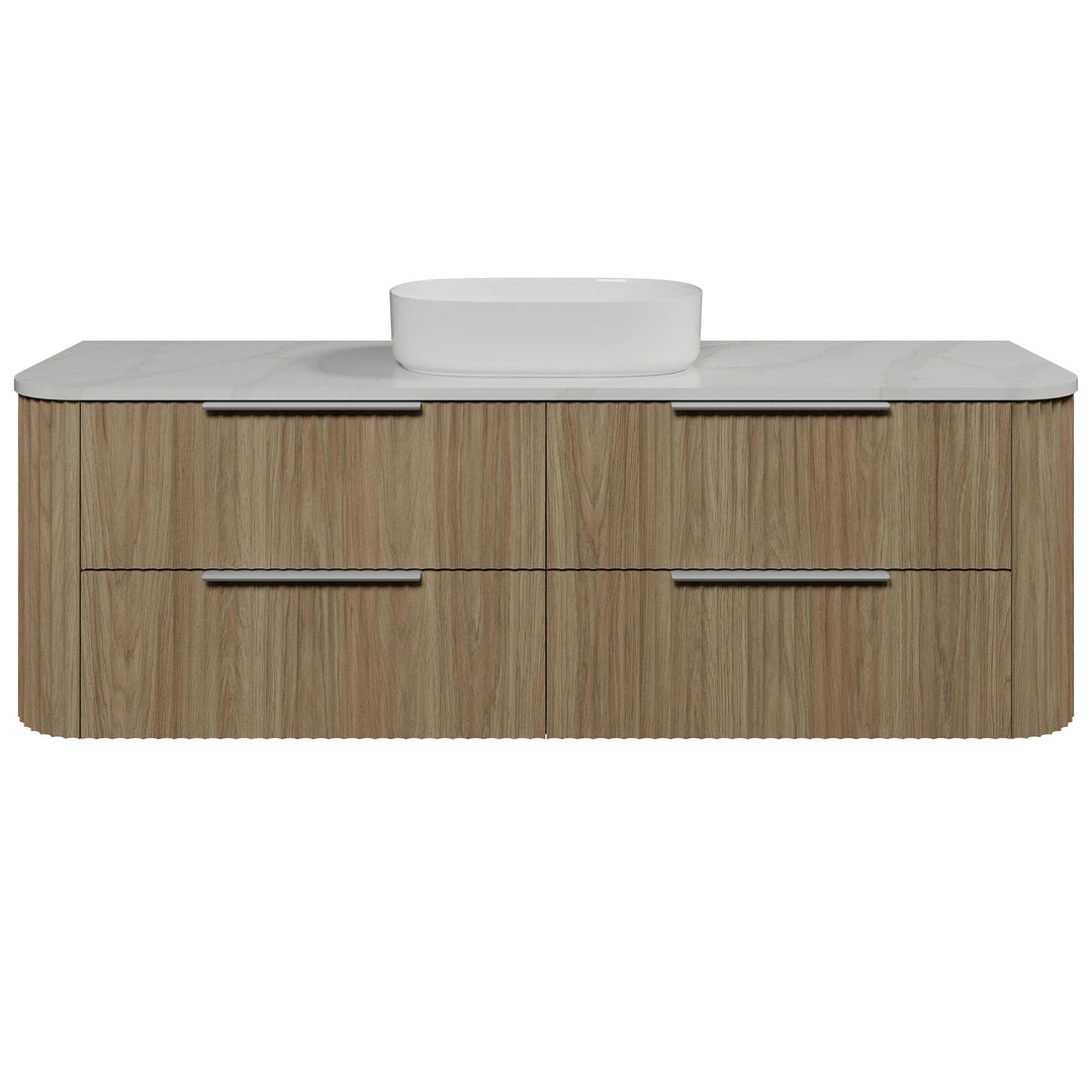 Socoa 1800mm Centre WG Basin Silk Surface AC Top Wall-Hung Vanity