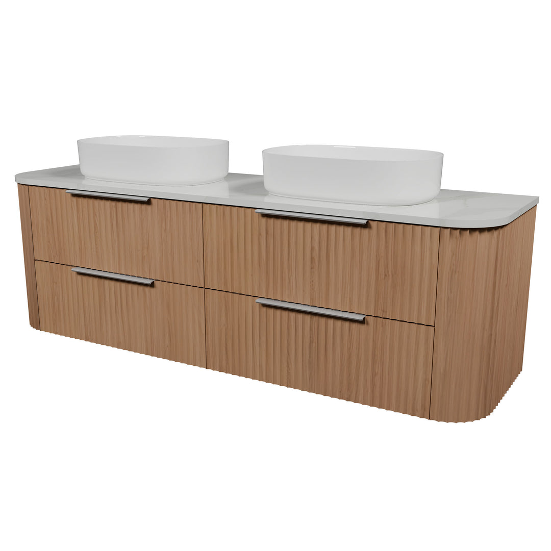 Socoa 1800mm Double WG Basins Silk Surface AC Top Wall-Hung Vanity
