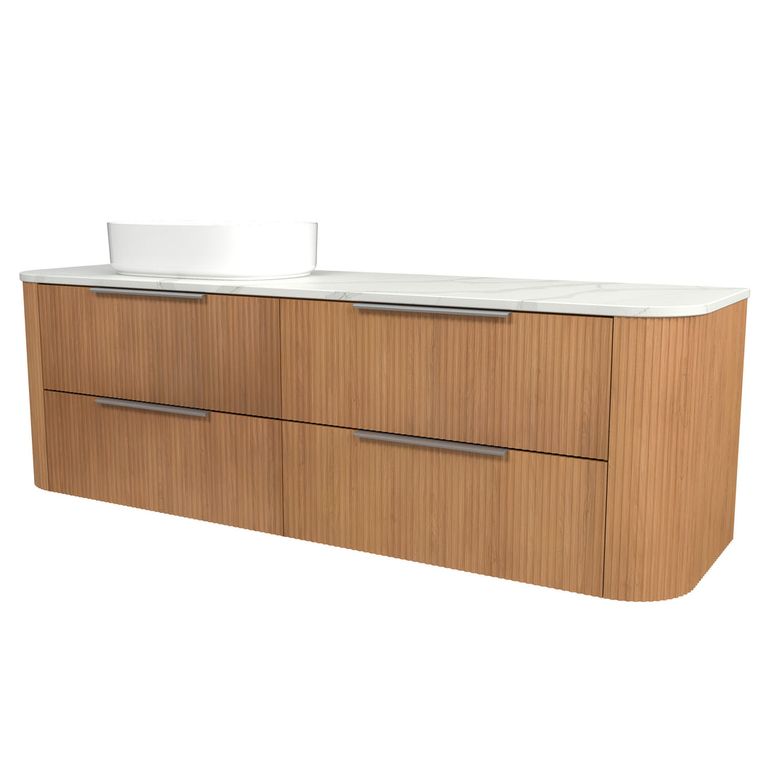 Socoa 1800mm Left WG Basin Silk Surface AC Top Wall-Hung Vanity