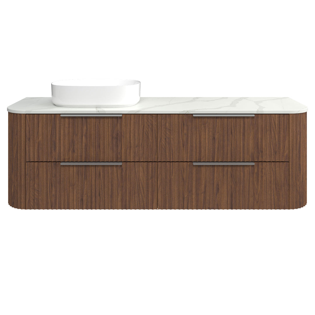 Socoa 1800mm Left WG Basin Silk Surface AC Top Wall-Hung Vanity