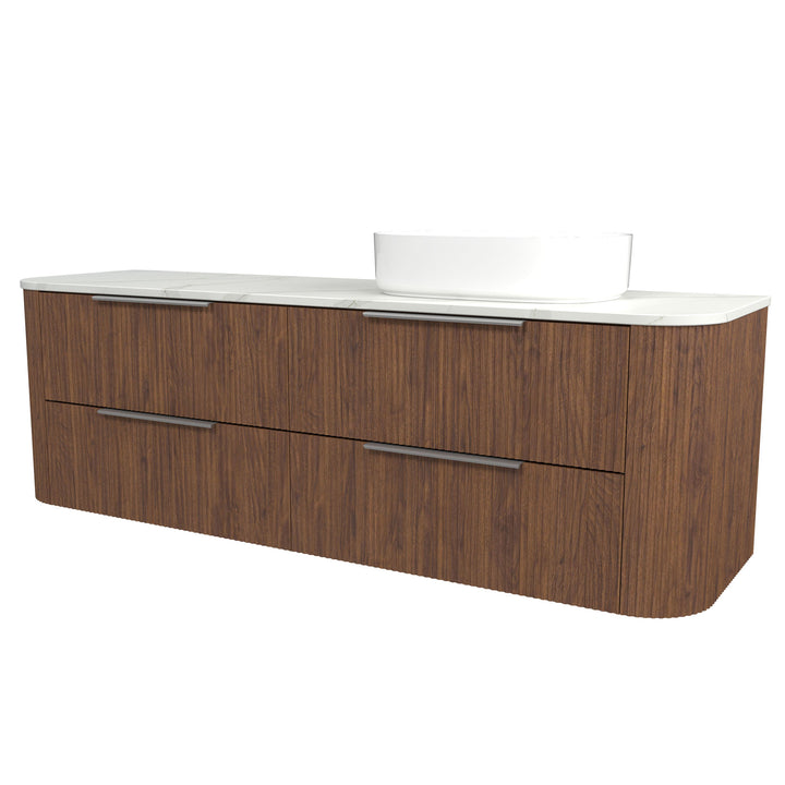 Socoa 1800mm Right WG Basin Silk Surface AC Top Wall-Hung Vanity