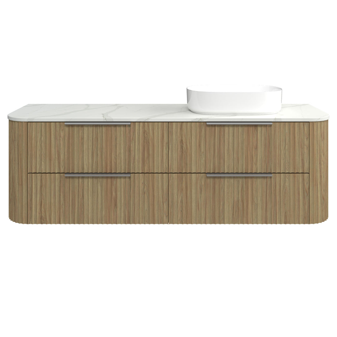 Socoa 1800mm Right WG Basin Silk Surface AC Top Wall-Hung Vanity