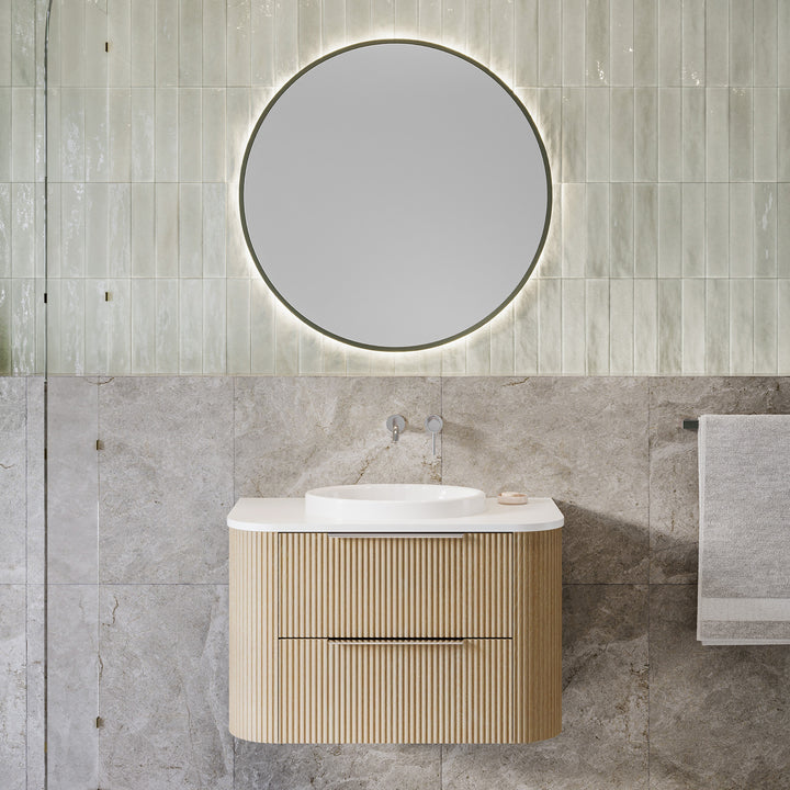 Socoa 900mm Centre WG Basin Silk Surface AC Top Wall-Hung Vanity